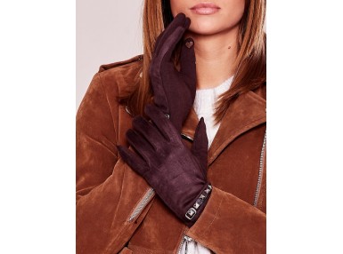 Gants marron foncé