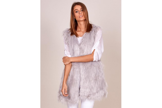 Gilet gris clair