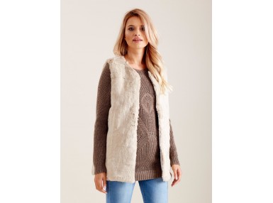 Gilet beige clair