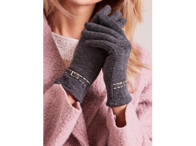 Gants gris foncé