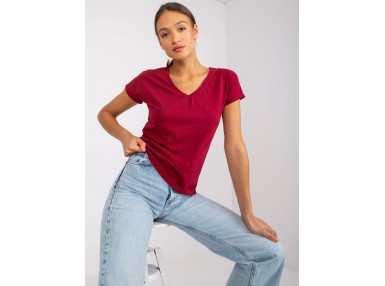 Tee-shirt bordeaux