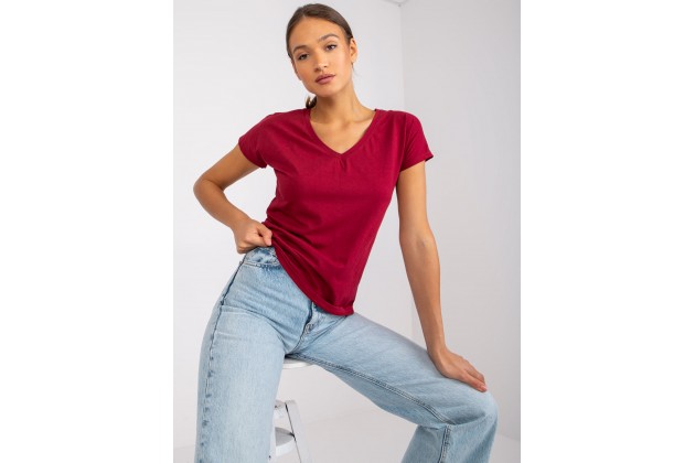 Tee-shirt bordeaux