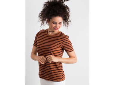 Tee-shirt marron clair