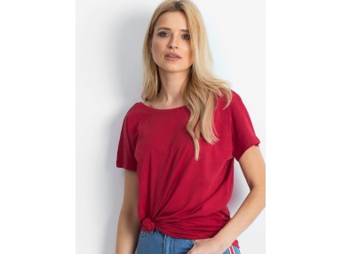 T-shirt en coton - bordeaux