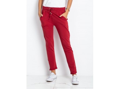 Pantalon de survêtement bordeaux