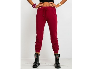 Pantalon de survêtement bordeaux