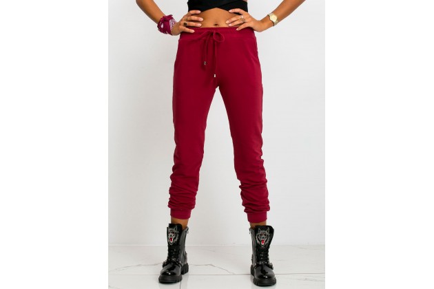 Pantalon de survêtement bordeaux