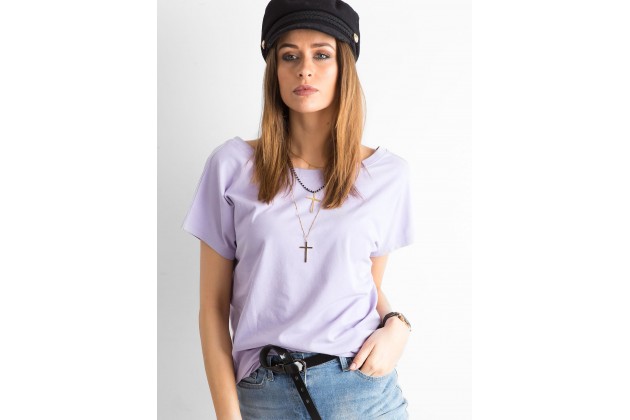 T-shirt en coton - violet clair