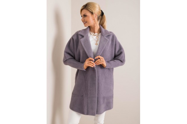 Veste douce en alpaga - gris foncé