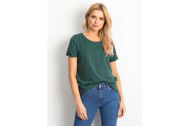 T-shirt en coton - vert foncé