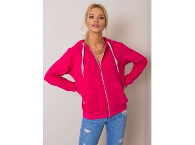 Sweat à capuche avec fermeture éclair  - fuchsia