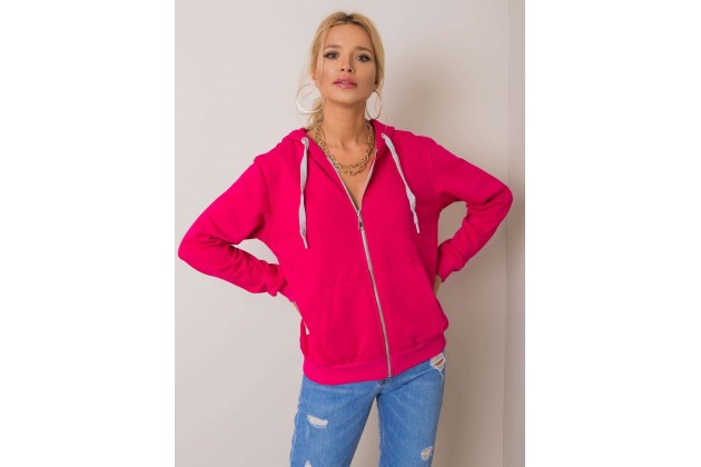 Sweat à capuche avec fermeture éclair  - fuchsia