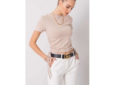 T-shirt en coton - beige