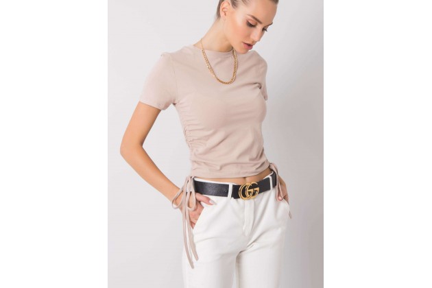 T-shirt en coton - beige