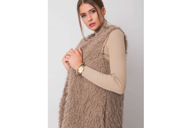 Gilet beige foncé