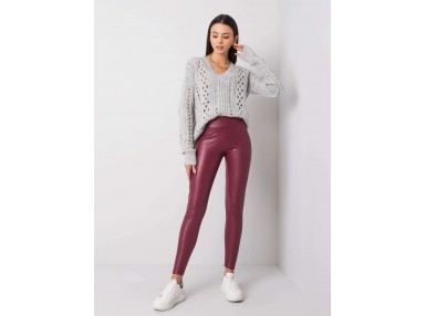 Legging rouge foncé