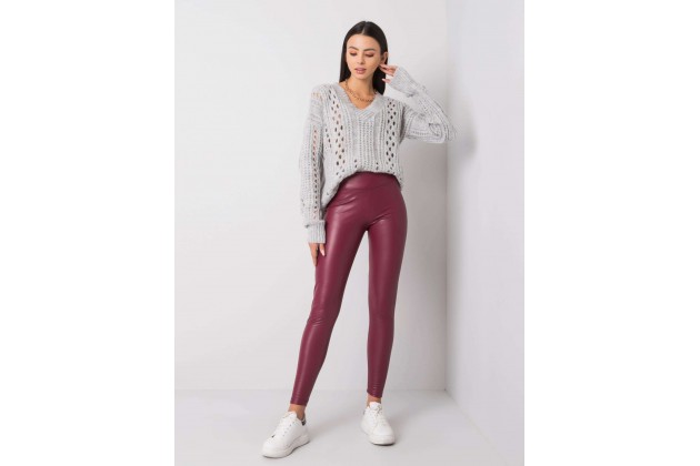 Legging rouge foncé