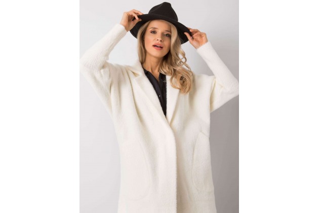 Veste douce en alpaga -  écru