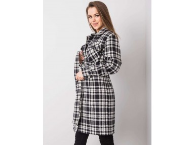 Manteau noir et blanc