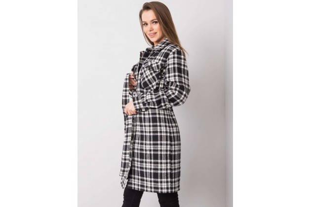 Manteau noir et blanc
