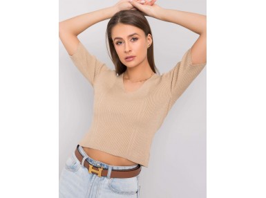T-shirt en coton - beige