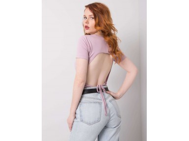 Top dos nu - violet clair