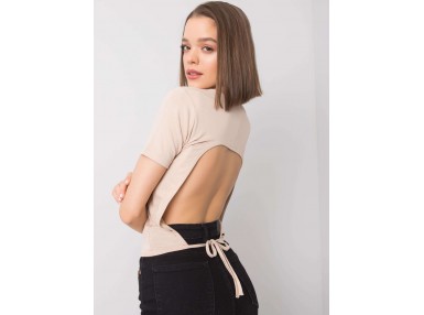 Top dos nu - beige