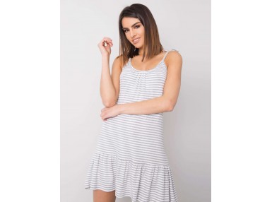 Robe blanche et grise