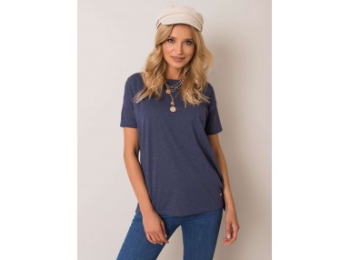 T-shirt en coton - bleu marine
