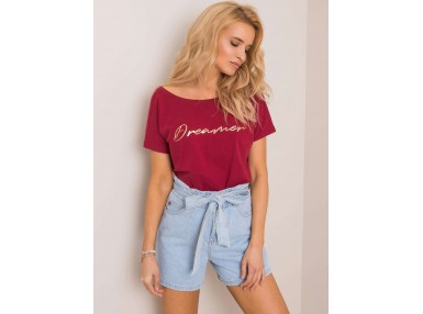 Tee-shirt bordeaux