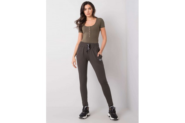 Pantalon de survêtement kaki foncé