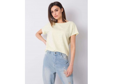 T-shirt avec un décolleté dans le dos - jaune vif
