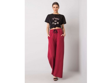 Pantalon de survêtement bordeaux