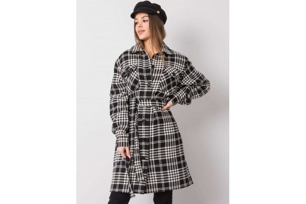 Manteau noir et blanc