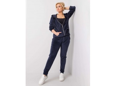 Ensemble confort avec sweat et pantalon -bleu marine