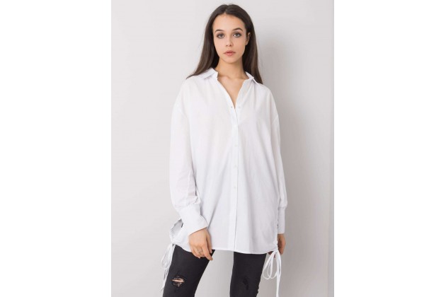 Chemise longue et ample - blanche