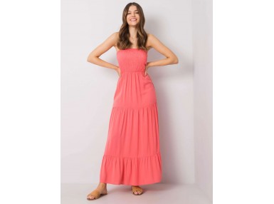 Robe longue d'été - corail