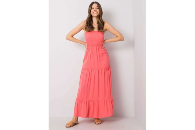 Robe longue d'été - corail