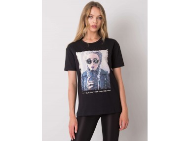 T-shirt imprimé - noir