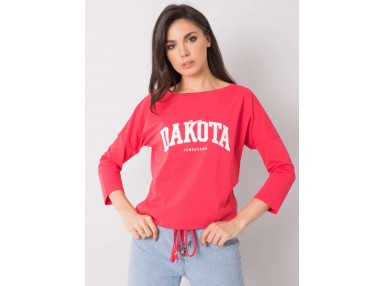 T-shirt avec inscription - corail