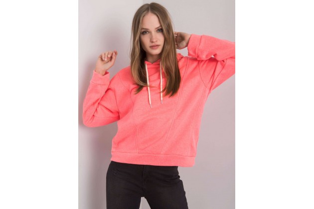 Swea-tshirt à capuche - fluo rose