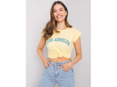T-shirt à encolure ronde - jaune vif