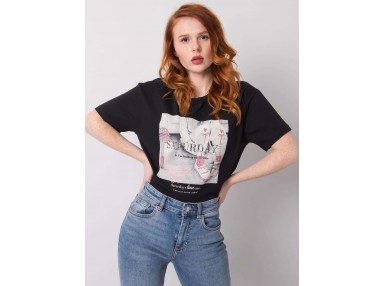 T-shirt en coton - noir