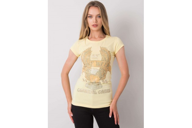 T-shirt en coton - jaune vif