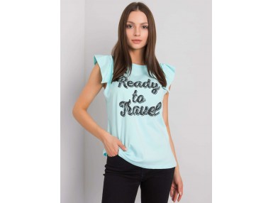 T-shirt femme imprimé - menthe