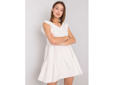 Robe d'été à volants - écru