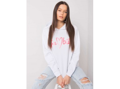 Sweat femme sans capuche - blanc