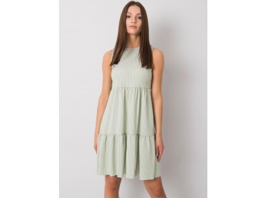 Robe d'été à volants - vert clair