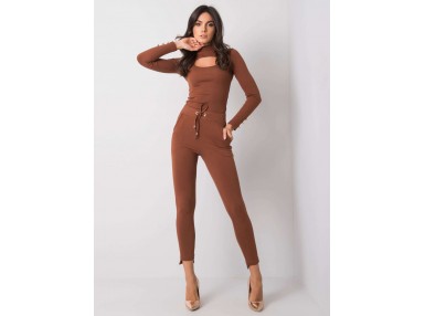 Pantalon de survêtement marron foncé