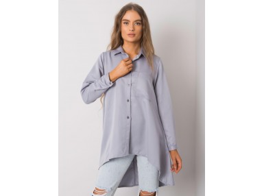 Chemise asymétrique pour femme - gris